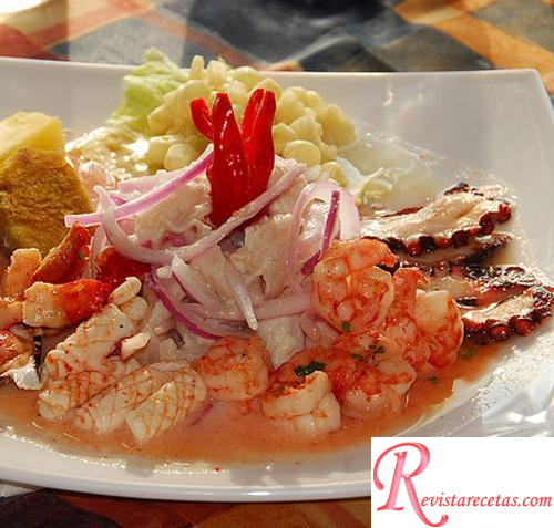 Ceviche de Piura, Receta de Cocina - Pescados y mariscos -  