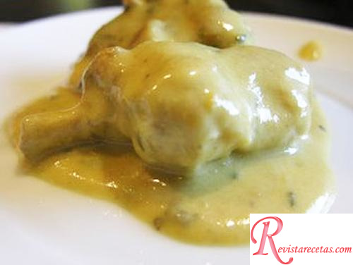 Pollo a la mostaza con crema de leche, Receta de Cocina - Aves y Caza -  